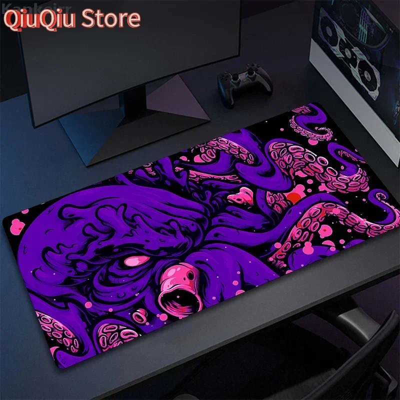 

Large Mouse Pad Colour Octopus Monster Desk Mousepad Cute HD Deskmat Extended Gaming Keyboard Mats Large XL Gamer Mousepad 90x40
