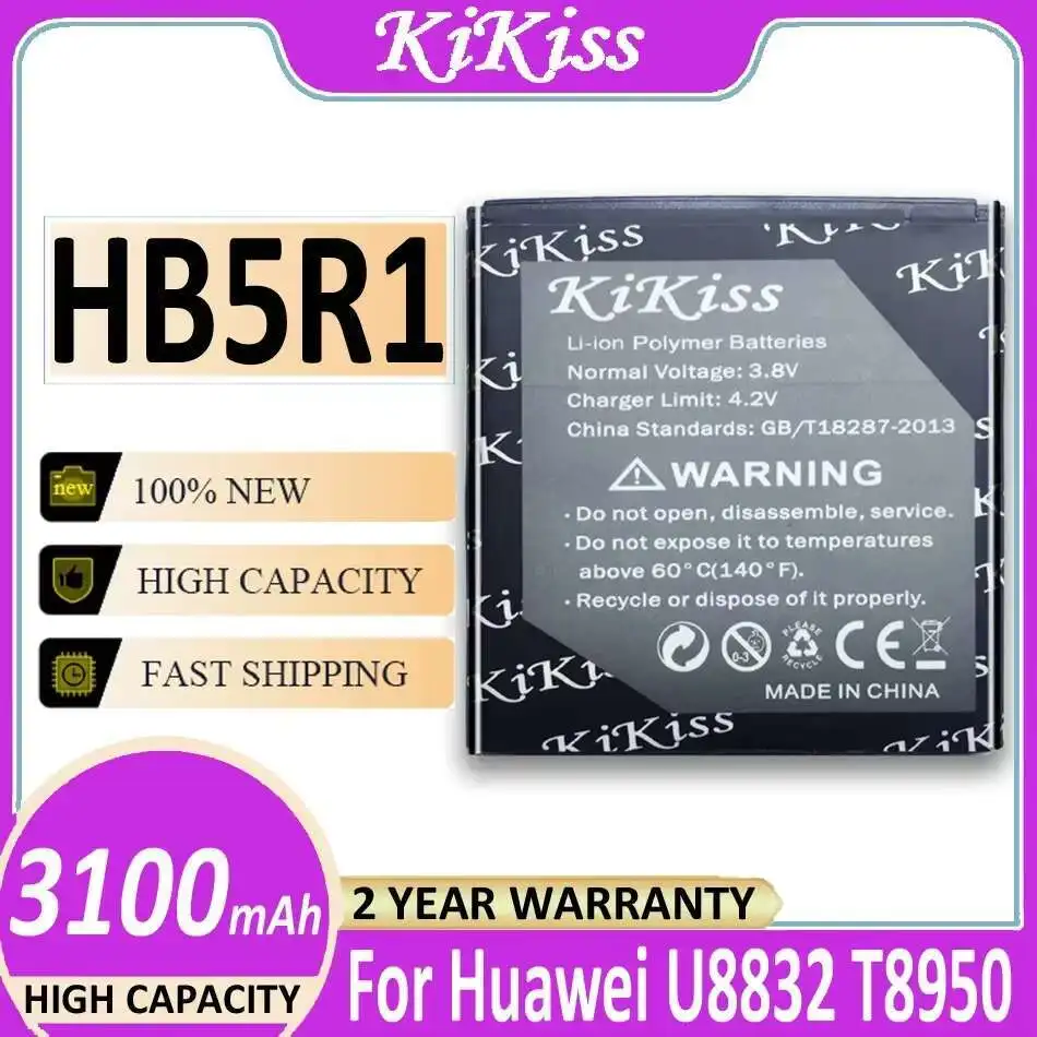 

For Huawei Ascend U8832 T8950 U8820 G500C G600 C8826D T8950D Mobile Phone Battery High Compatibility 3100Mah HB5R1