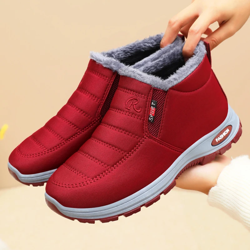 

Women's Shoes Winter Comfortable Warm Snow Boots Fashion Waterproof Non-slip Shoes for Women Trend Cotton Boots Zapatos De Mujer