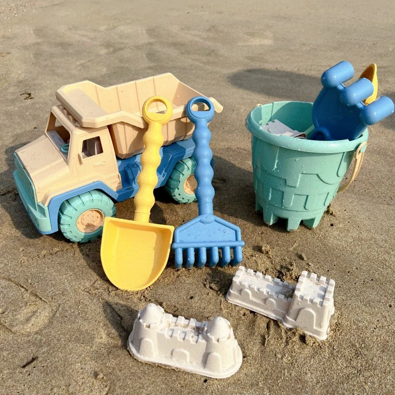 Juego de juguetes de arena para playa para niños, juguete de viaje para playa, Kit de construcción de castillo de arena para niños y niñas, pala de arena grande, regalo de fiesta al aire libre