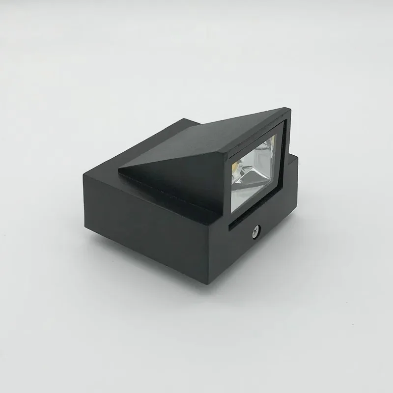 Applique murale LED étanche d'extérieur, éclairage à Double tête, carré créatif en aluminium, Design Simple pour balcon, terrasse, porte, allée