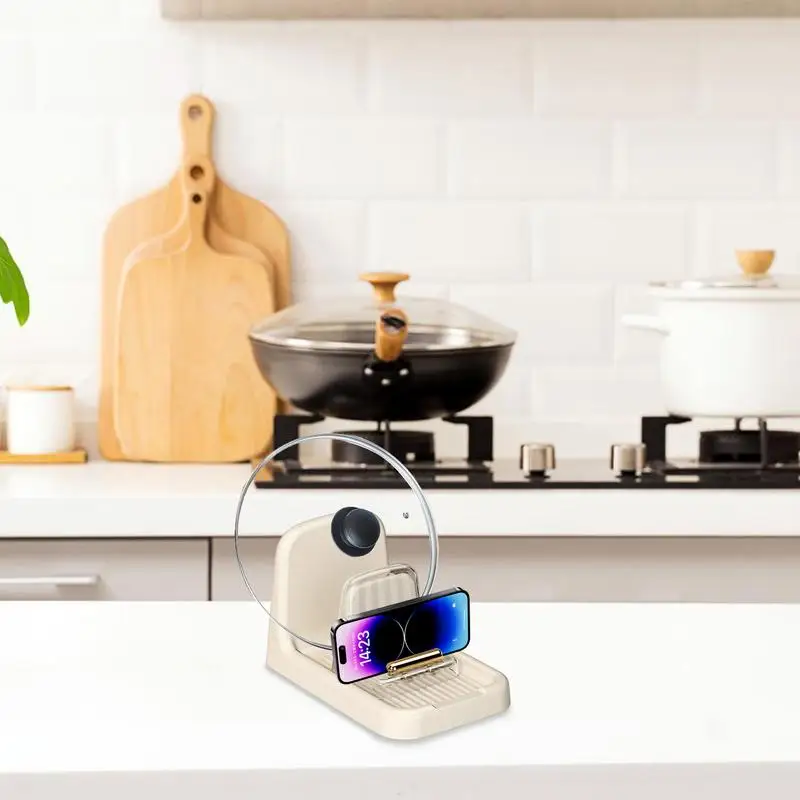 Kitchen Cabinet Organizers For Pots And Pans Foldable Stainless Steel Plate Dish Holder Shelf Tableware Multifunctional Rack