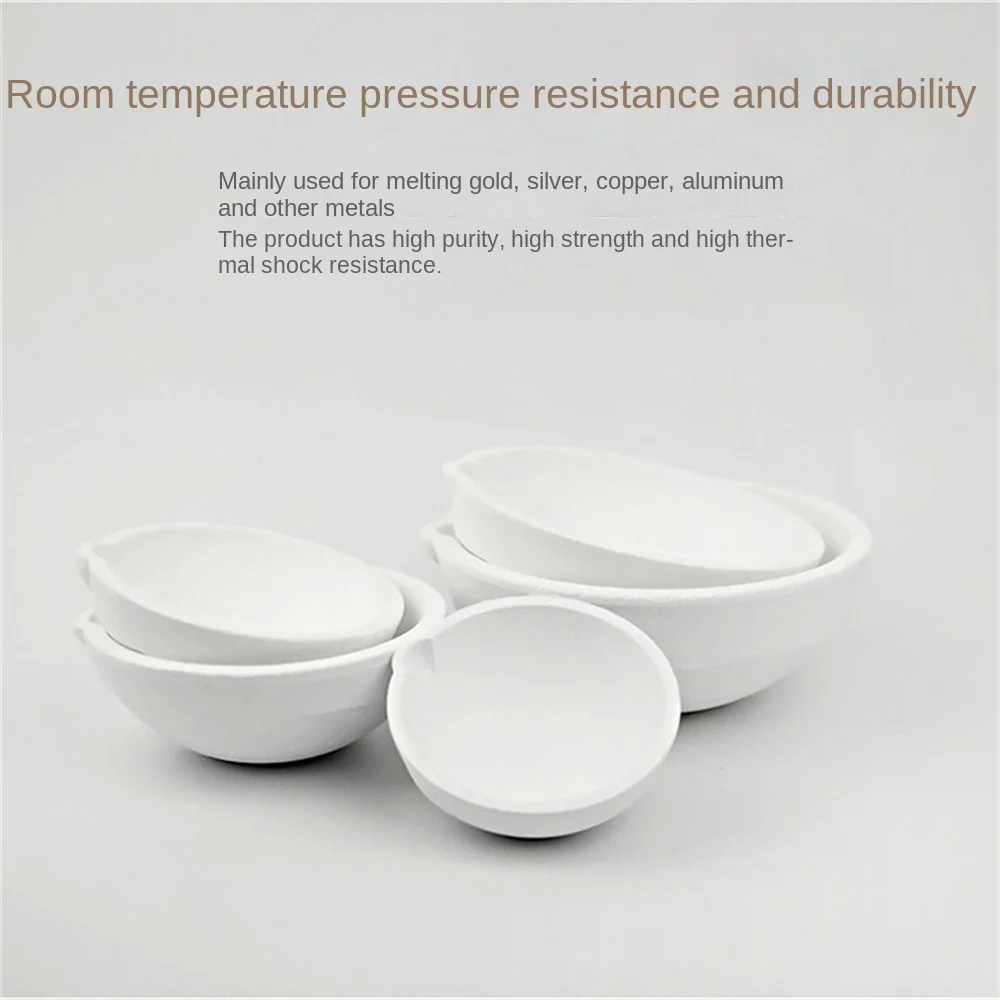 مقاومة قوية للأكسدة وعاء الذهب المنصهر مقاومة للحرارة العالية الكوارتز المنصهر السيراميك المقاومة للتآكل المطهر