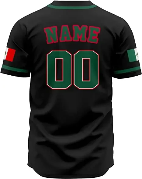 Custom 2024 World Mexico Baseball Jersey Adults Sports Baseball Classic Shirts Printed Personalized Name Number for Men