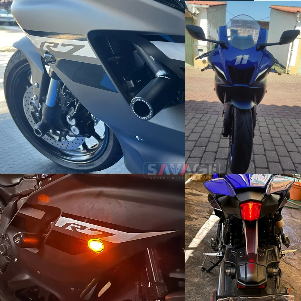 2023 LED indicatore di direzione lampeggiatore per YAMAHA YZF R7 R6 R1 R1M YZFR7 YZF-R7 accessori moto Mini indicatori lampada lampeggiante