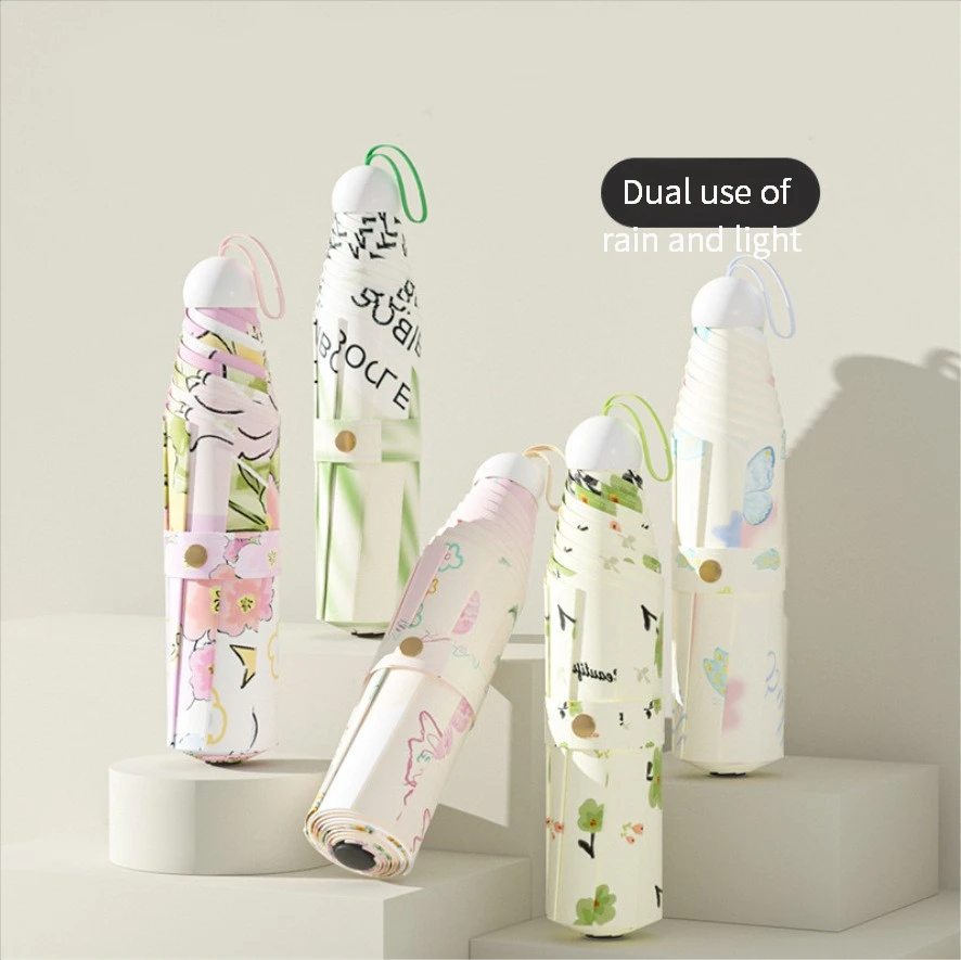 

Новый трехстворчатый прочный складной зонт с цифровой печатью, ценная защита от солнца