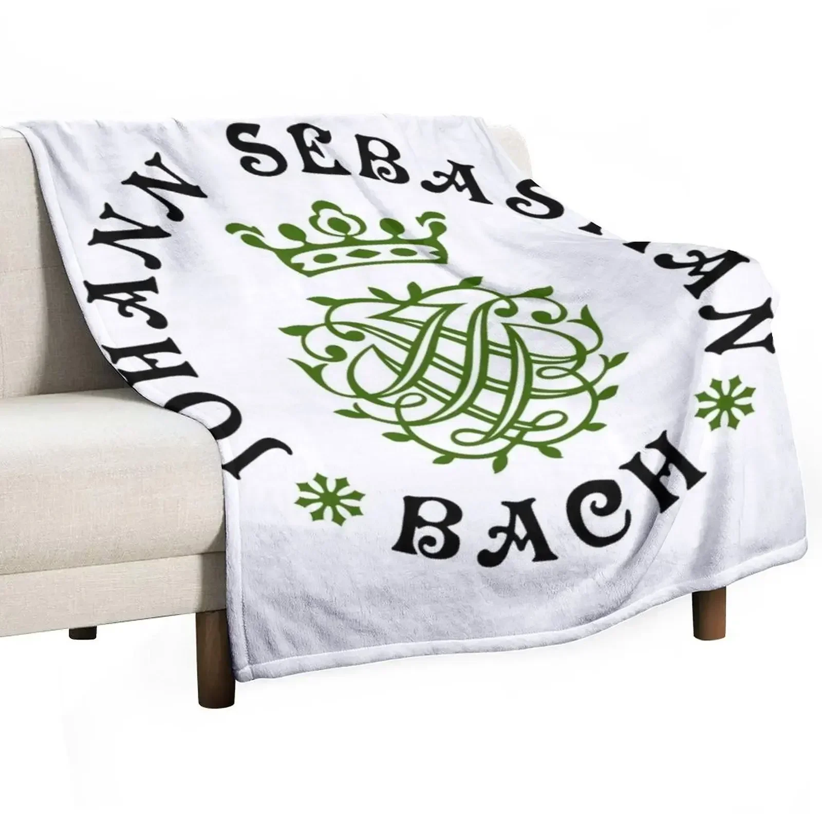 

Johann Sebastian Bach - Monogram - 07 Throw Blanket Warm Cute Plaid Quilt Soft Plush Plaid Blankets