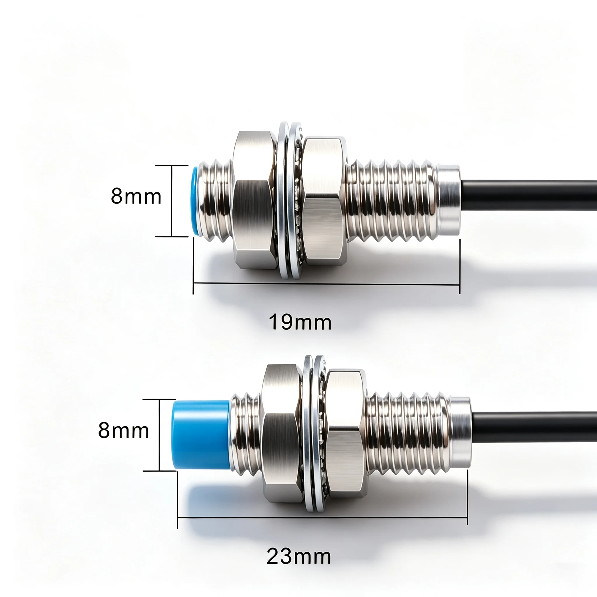 Inductive Proximity Switch Sensor M8 Series Sensing Distance 1mm 2mm 4mm 8mmHigh Quality Non-Flush Flush 6-36V NPN PNP