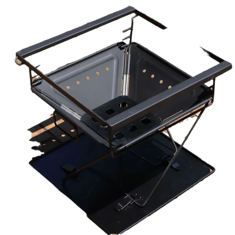 Stainless steel grill, portable cookout barbecue utensils