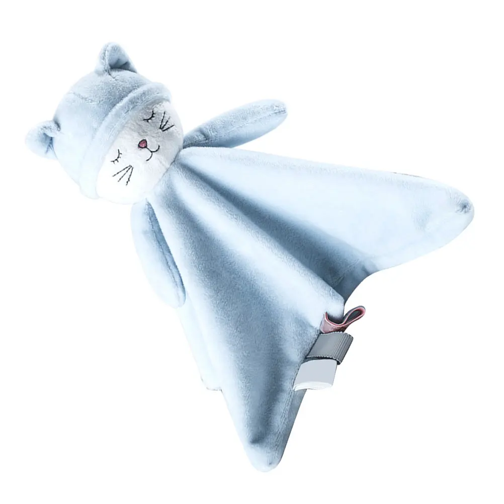 

Baby Soothing Blanket Pacifying Comforter Infant Appeasing Security Blanket Cartoon Design Newborn Comfort Towel Bright Colors