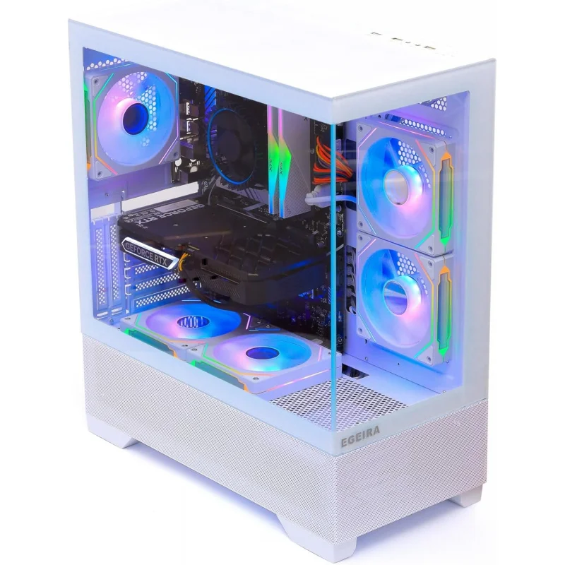 Gaming PC,i5-12400F, RTX 3050, 16GB RAM, 1TB M.2 SSD, 500W PSU, H610 Motherboard, 4-Fan RGB Case