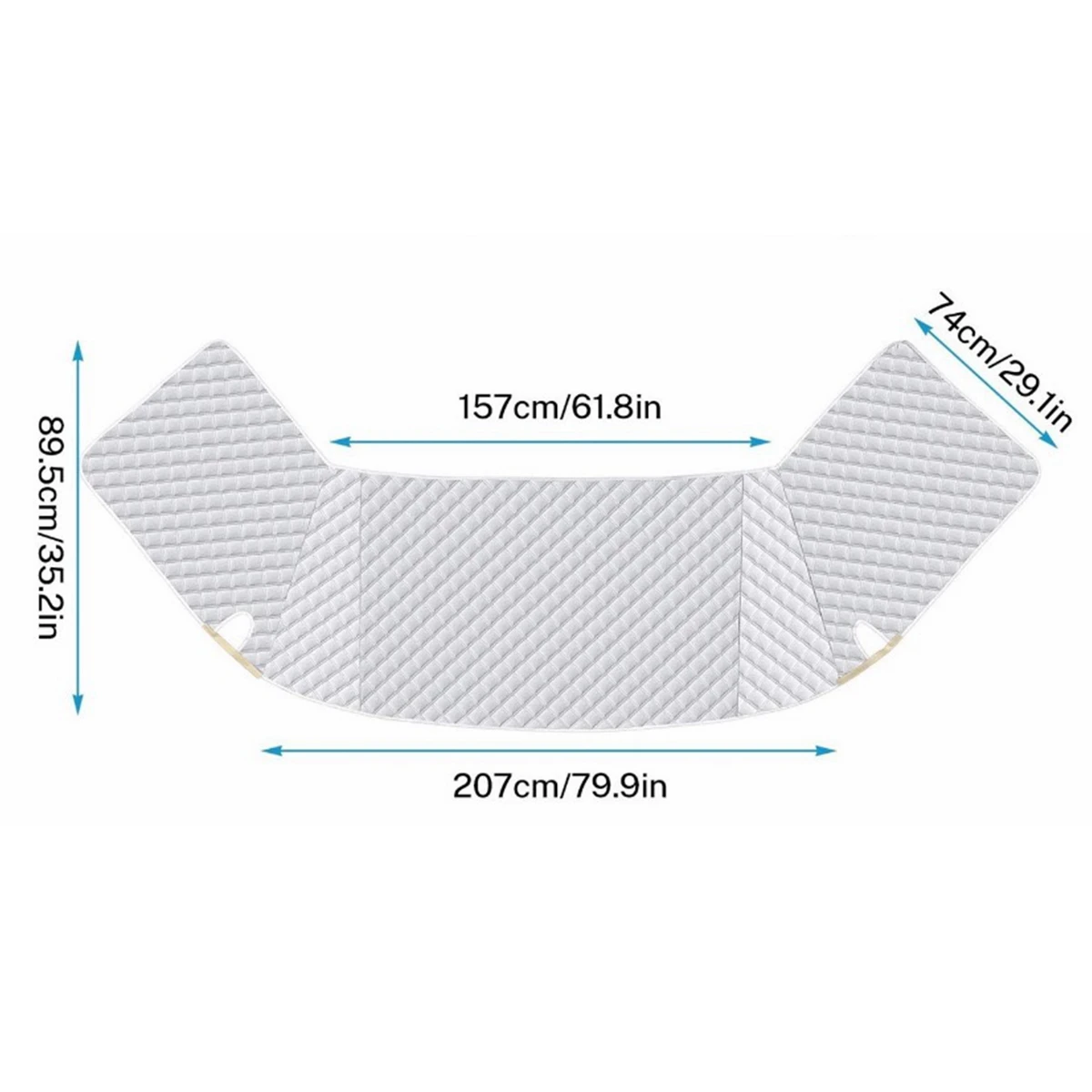 RV Caravan Windshield Snow Cover Durable Front Window Sunshade Cover Motorhome Accessories For Class C Ford E450 1997-2022 view 6