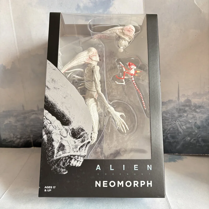 NECA Alien Xenomorph Neomorph Creature Pack Action Figure Extendable Inner Mouth Covenant Moive Collectible Alien Series 7" Toys