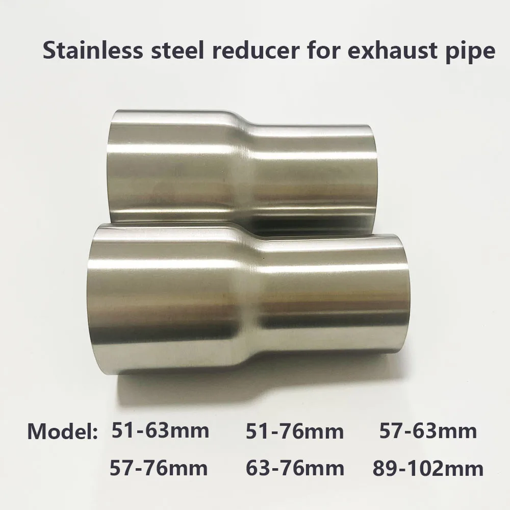Exhaust Reducer Stainless Steel Weld On Universal Exhaust Reducing Adapter Coupler 2 2.25 2.5 3 3.5 4 inch 51 57 63 76 89mm