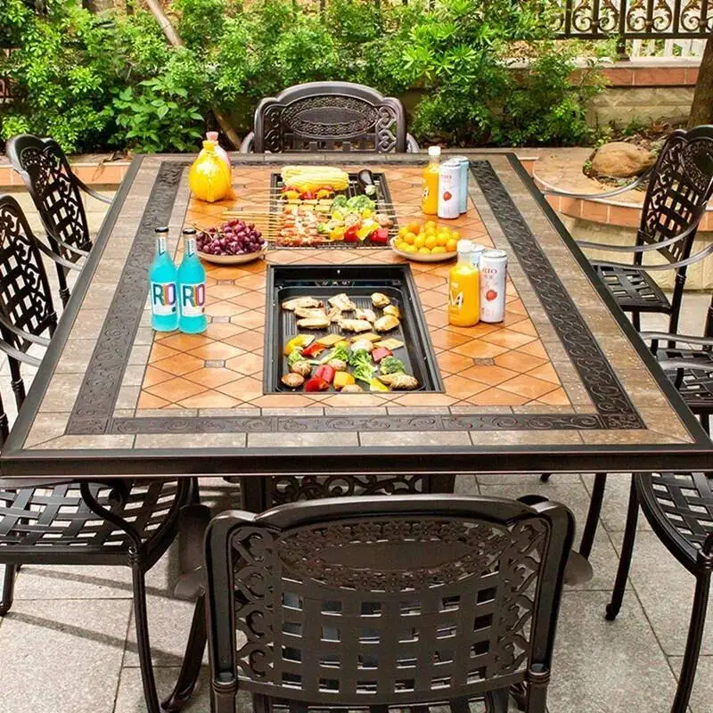 

Courtyard Modern Lounge Outdoor Tables Nordic Luxury Sectional Outdoor Tables Minimalist Luxury Arredo Giardino Home Furniture