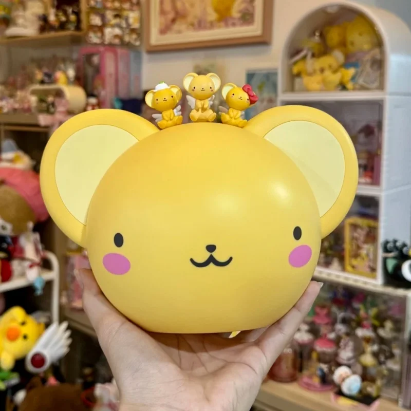 Новое оригинальное ведро для попкорна в форме Керо из аниме Cardcaptor Sakura, 46 унций, с мультяшным дизайном, для фанатов аниме, для кинотеатров и повседневного использования, в наличии.