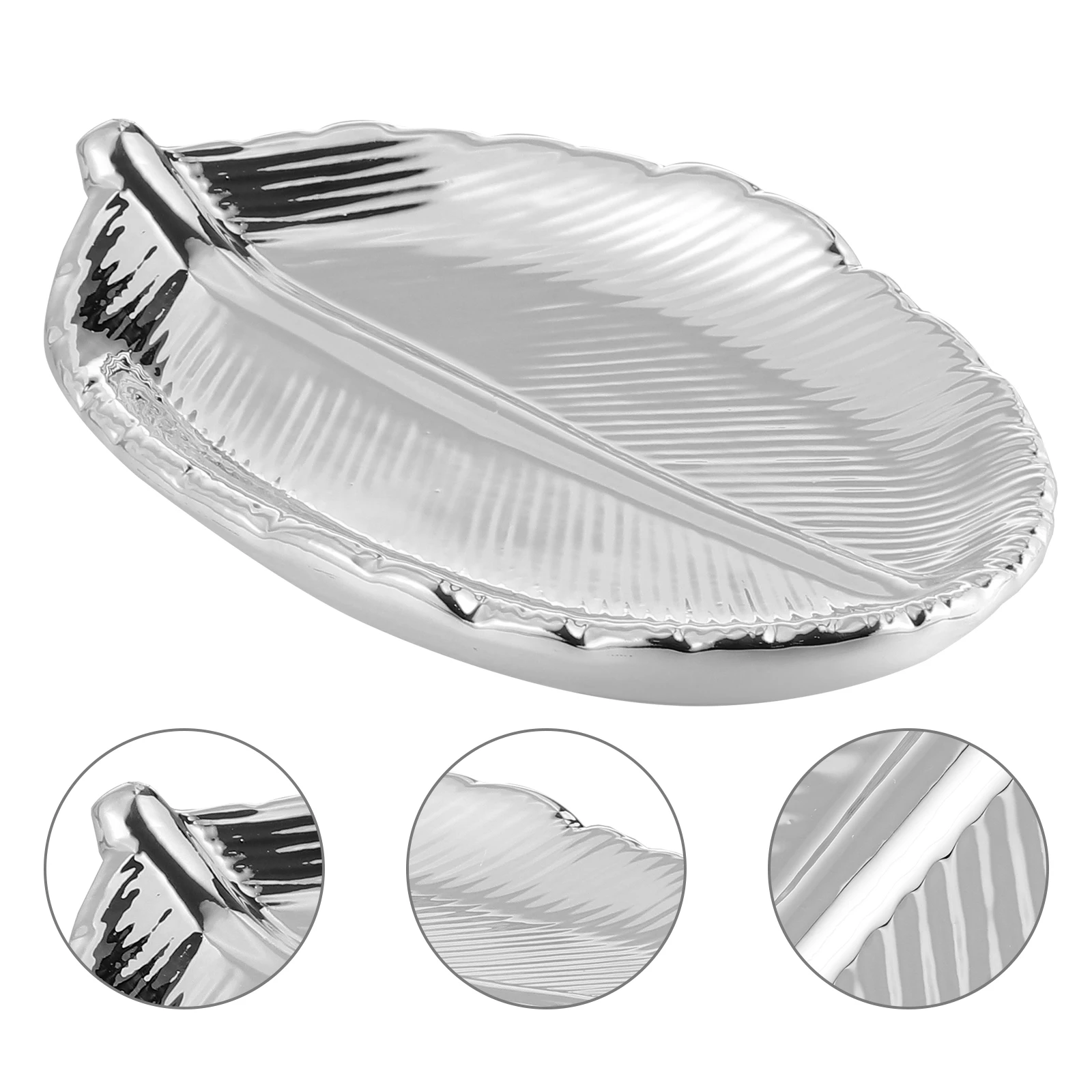 صينية تخزين على الطراز الشمالي منظم مجوهرات من السيراميك عنصر ديكور عملي مع لمسة نهائية ناعمة ومظهر أنيق هدية منزلية