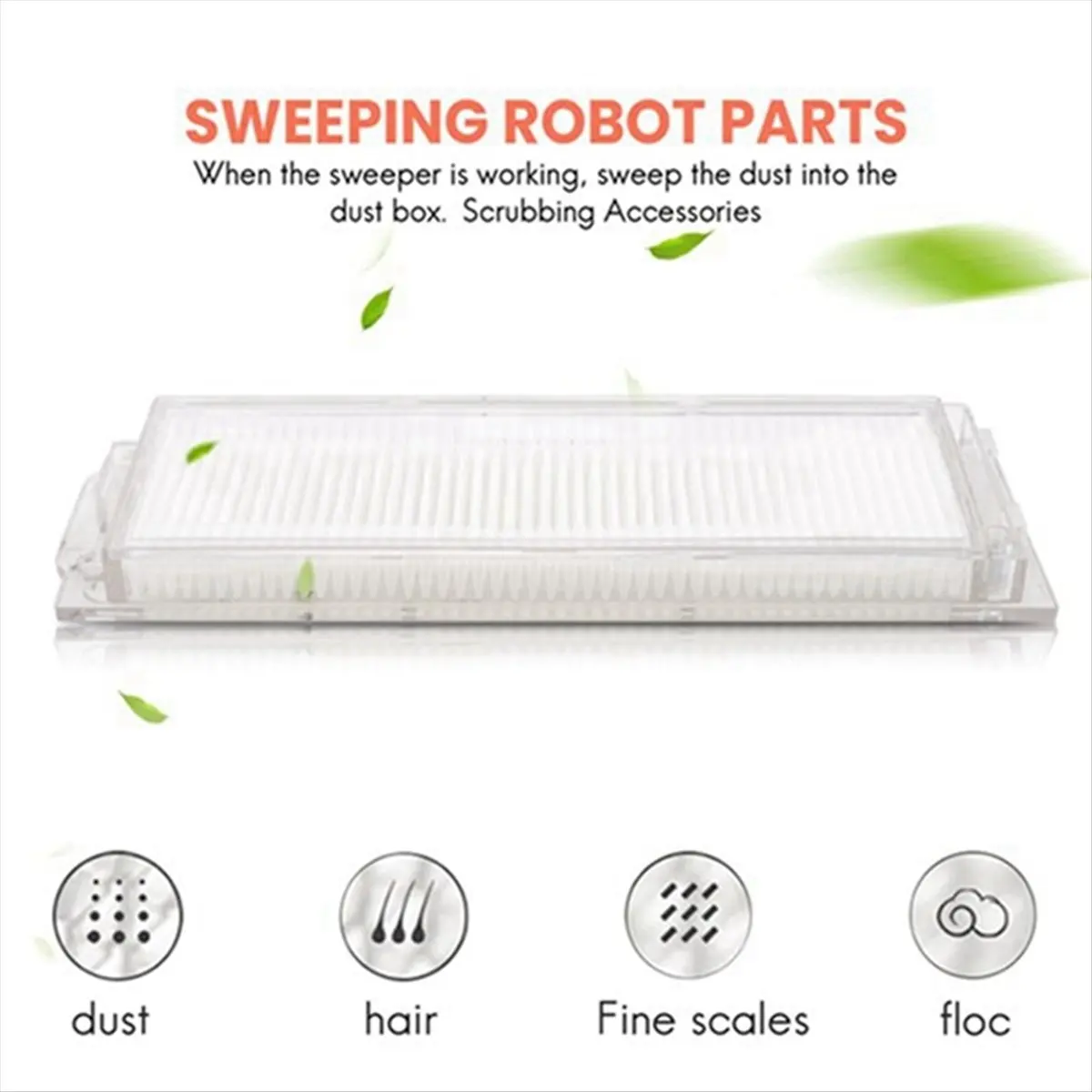 

Запасные части N83R для пылесоса Cecotec Conga 11090 Spin Revolution: основная и боковые щетки, фильтр, насадка для влажной уборки, мешок для сбора пыли.