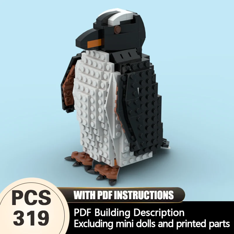 

Creators Animal Series Model MOC Building Bricks Gentoo Penguin Modular Technology Gifts Holiday Assemble Children Toys Suit