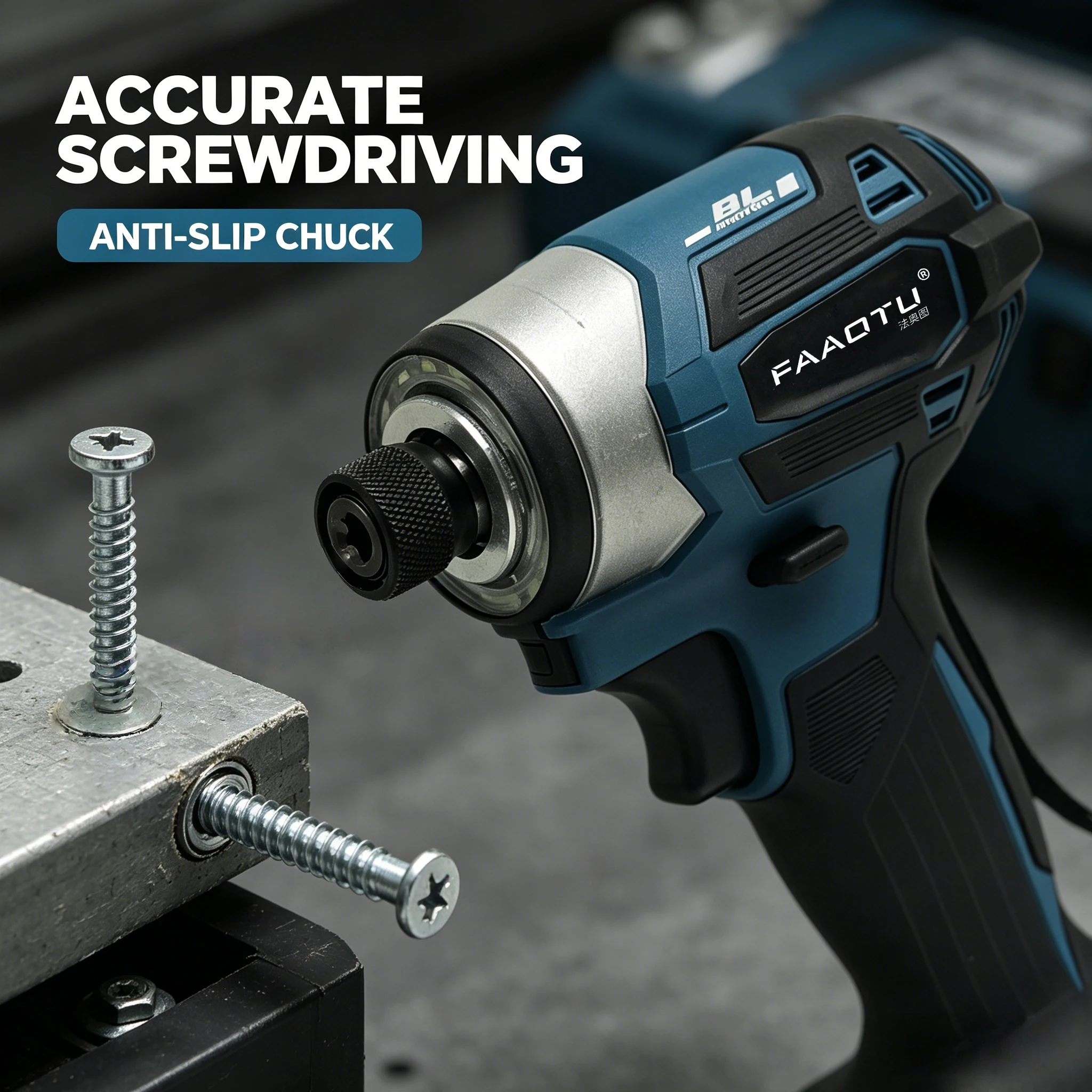 FAAOTU173 Motor de Impacto Sem Escovas - Qualidade Equivalente à MT, Eficiente para Todas as Tarefas de Fixação, Compatível com Baterias MT (Bateria Não Inclusa)