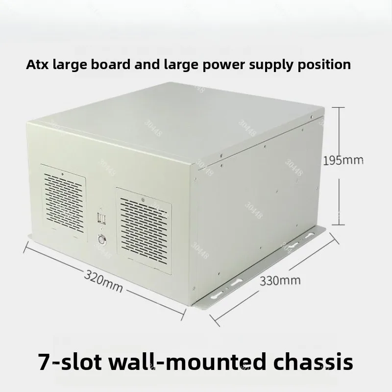 7-slot Wall-mountable Chassis Atx Motherboard Cnc Edge Automation Machine Vision Desktop Power Supply Industrial Control