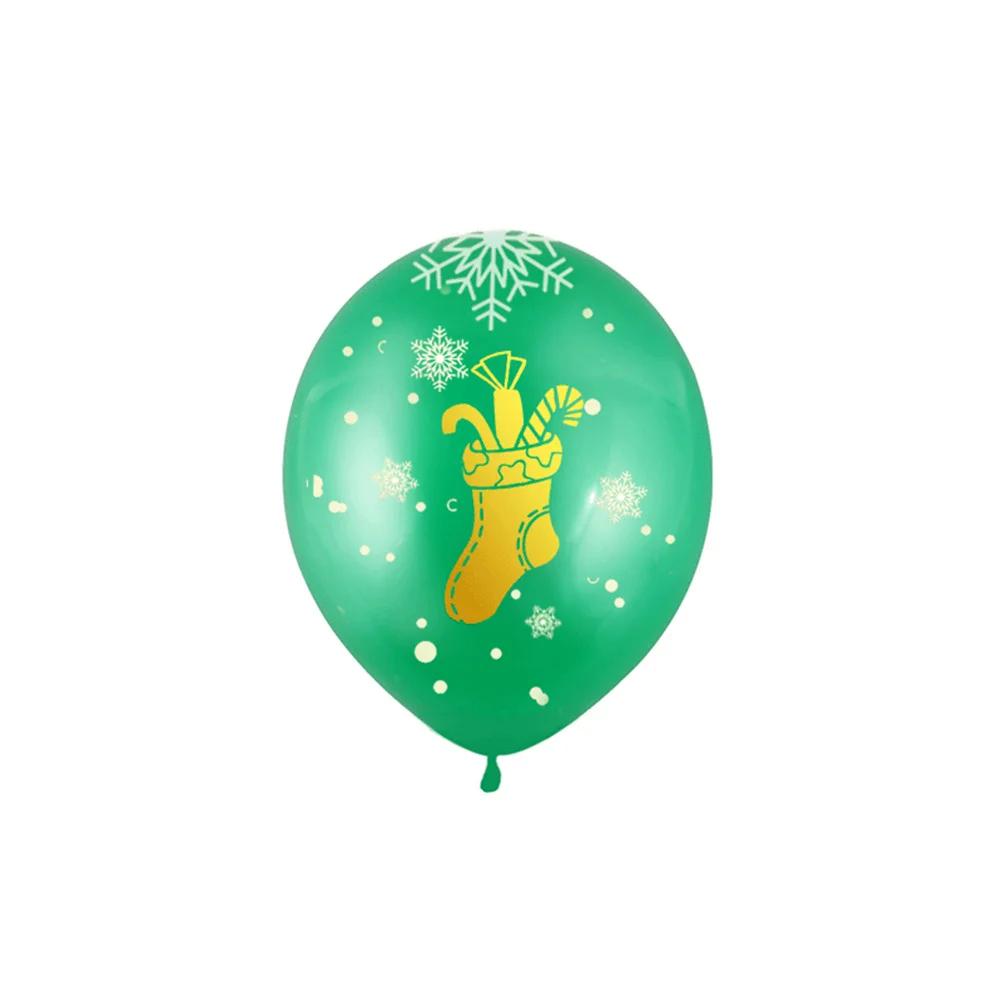 

50Pcs Christmas Party Balloons Red Green 12inch Latex Decor Safe Use Easy Inflate Delightful Christmas Decorations