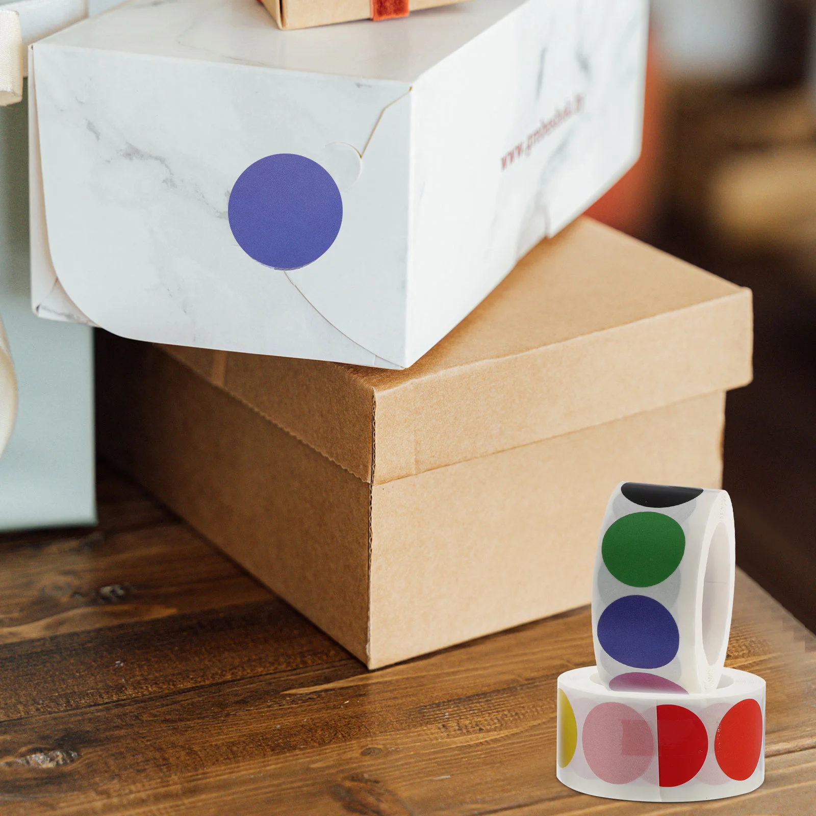 

2 рулона, красочные точечные наклейки, практичные наклейки с печатью, долговечные этикетки для скрапбукинга, самоклеящиеся креативные дневники «сделай сам»