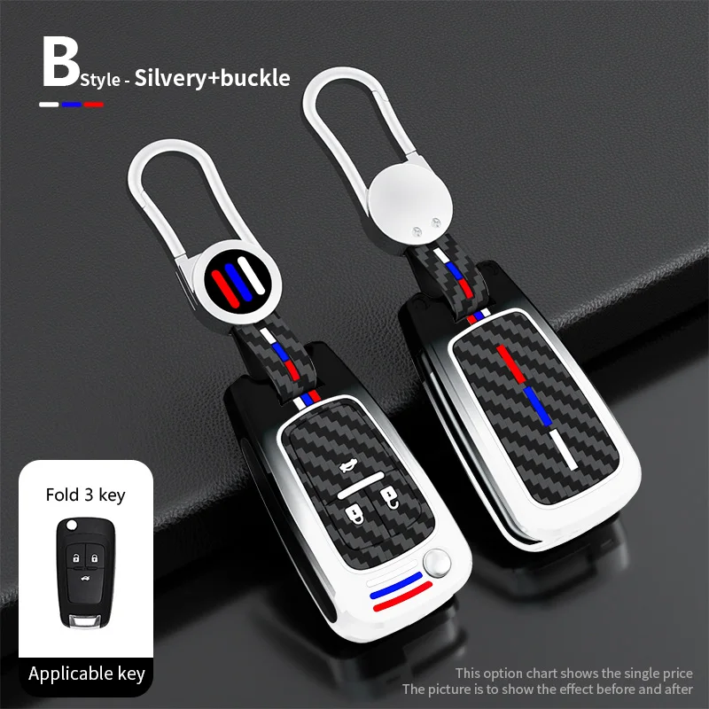 

Car Remote Key Case for Chevrolet Cruze Aveo Trax Opel Astra Corsa Meriva Zafira Antara J Buick Alloy Protective Shell Fob