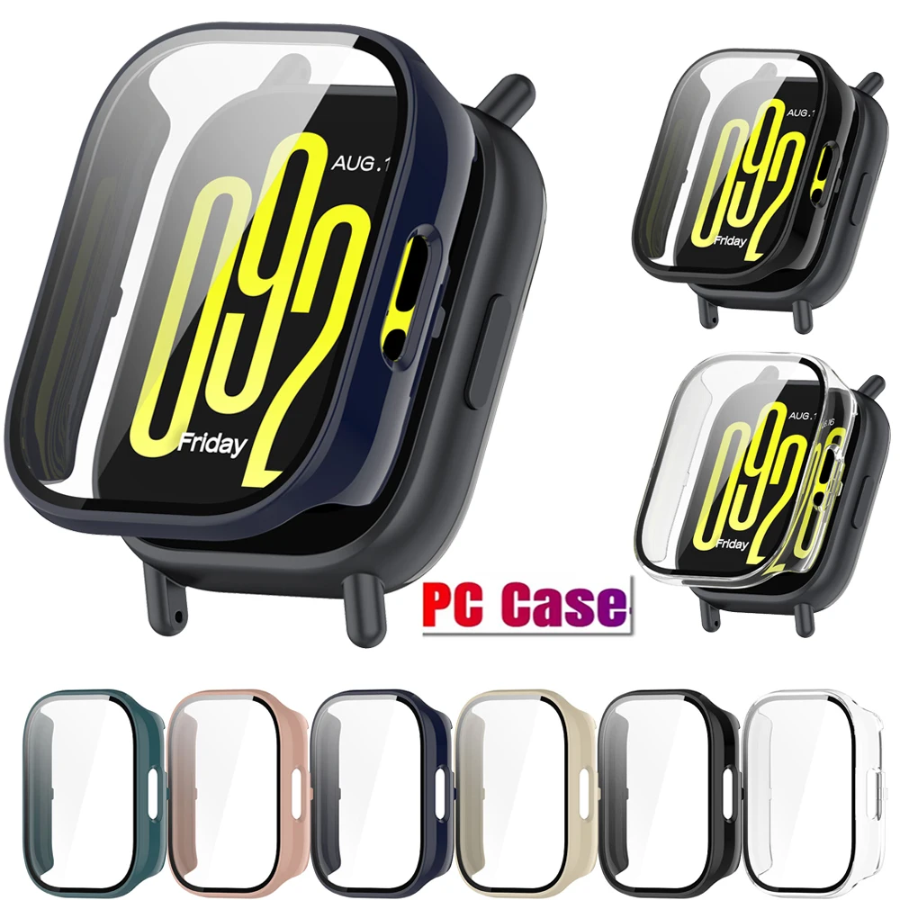 Watch Case Protective Cover for Redmi Watch5 Lite Hard PC Frame+ Glass for Redmi Watch 5 Active Full Coverage Cases Shell