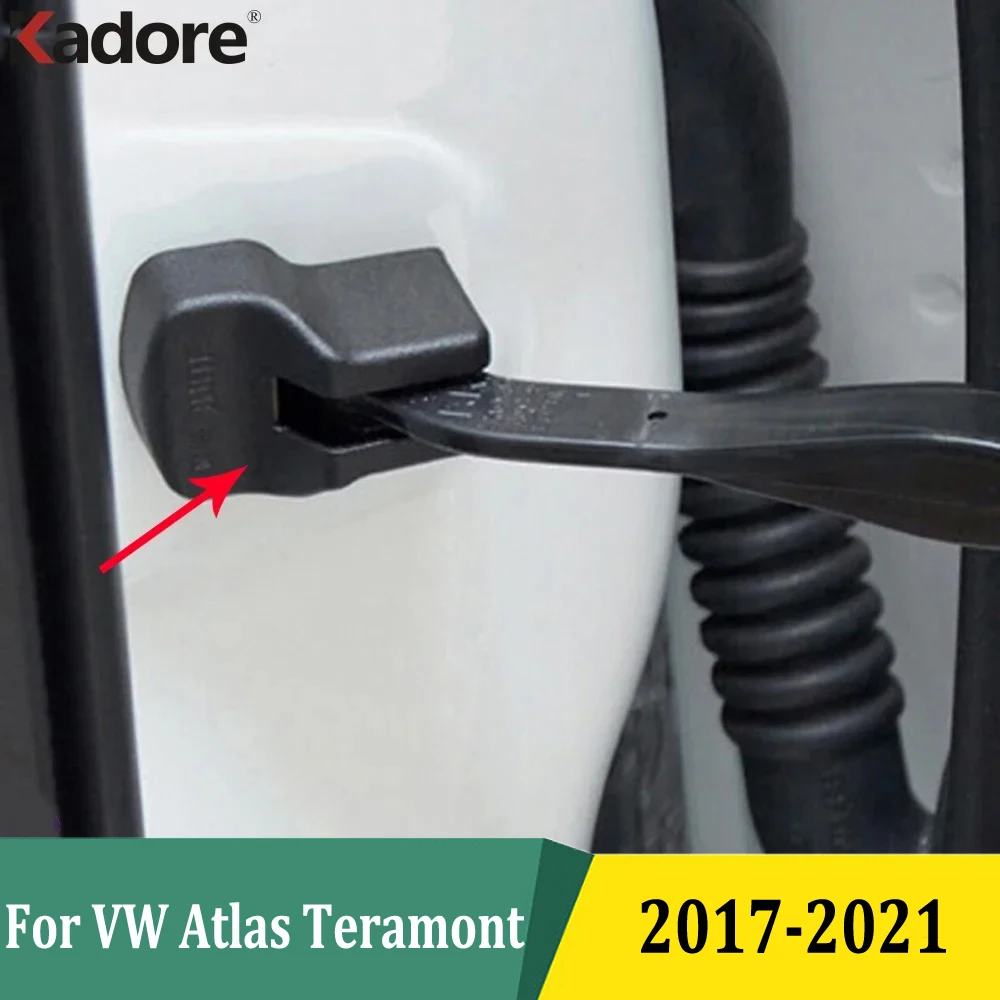 

For Volkswagen VW Atlas Teramont 2017-2019 2020 2021 Door Check Arm Protection Covers Rust-proof Waterproof Car Accessories