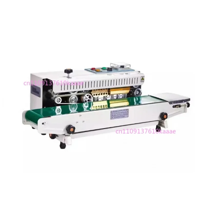 FR900 Automatic Horizontal Continuous Band Sealer Digital Display Plastic Bag Sealing Machine