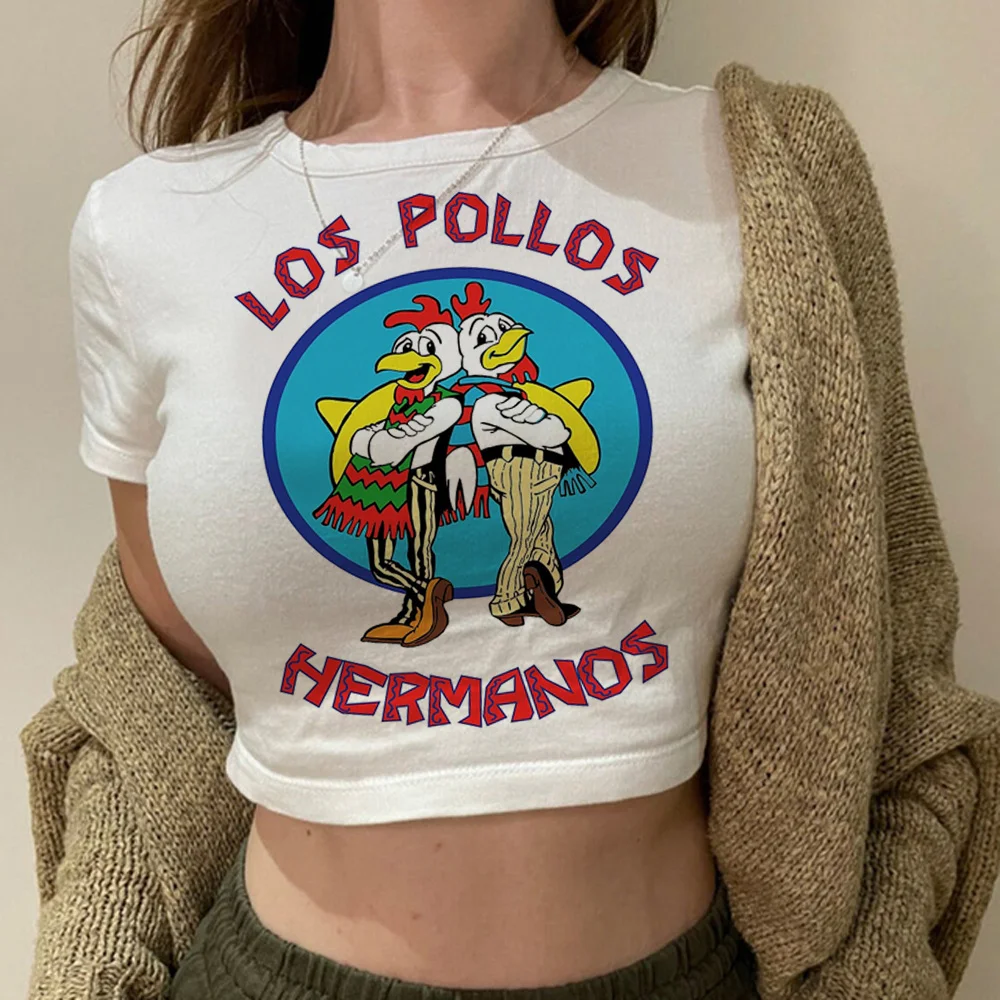 Los pollos hermanos estética vintage colheita topo Fêmea de fadas grunge manga bonito colheita topo