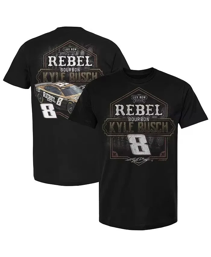 

Футболка Racing Fan: Rebel Bourbon & Kyle Busch Design Cool NASCAR Vibe Футболка унисекс с короткими рукавами Высококачественная футболка с графикой