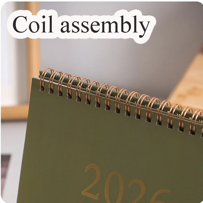 Desk Calendar 2025.07-2026.12 Mini Desktop Calendar Standing Flip Calendar Flip Calendar for Office, Home, School