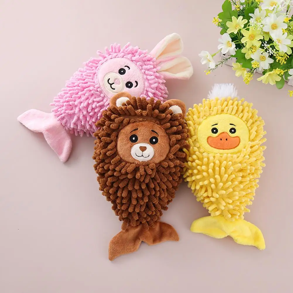 Plush Fish Dog Toy with Wrinkle Sound Puppy Chew Toy with Feedback Plush Fish Squeaky Dog Toy for Small Dogs Crinkle Chew Soft