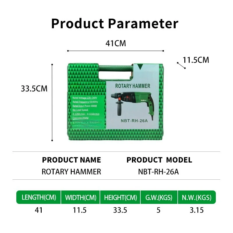 

Электроинструмент Легкий молоток GBH2-26 Электрический молоток 26мм110В220В