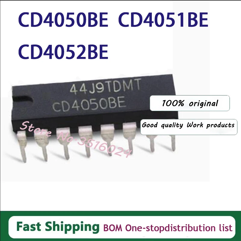 10Pcs New CD4053BE CD4053 CD4030BE CD4030 CD4050BE CD4050 CD4051BE CD4051 CD4052BE CD4052 DIP