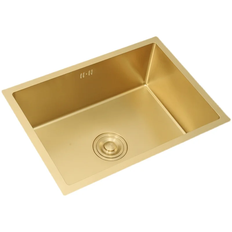 Stainless steel bar kitchen sink, vegetable sink, island small single sink under the counter