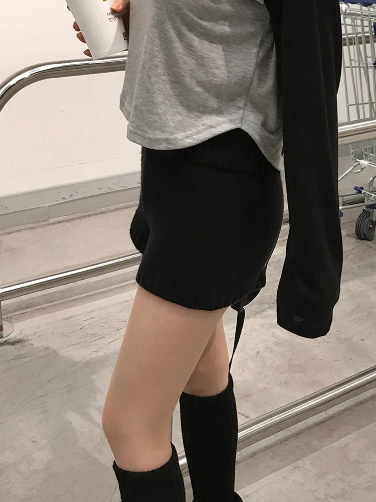 أنيقة عالية الخصر محبوك ort السراويل مرونة الخصر الخريف الشتاء التخسيس تنوعا قاعدة طبقة السراويل الساخنة للنساء لباس غير رسمي