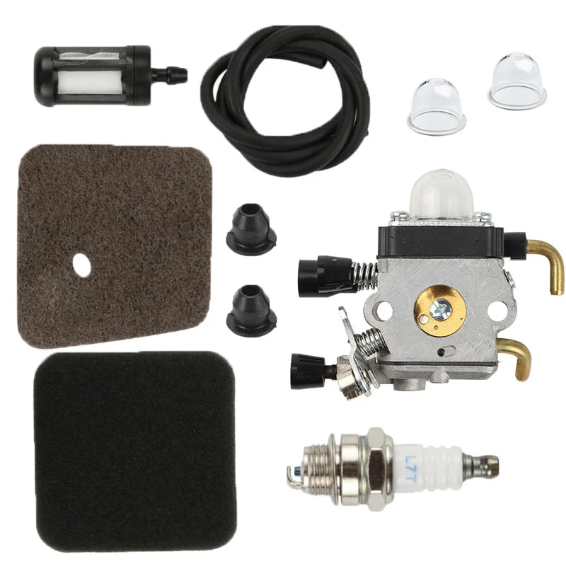 New Carburetor Kit For Stihlss BG72 BG75 HS80 FS85 FS80s FC75 FC85 FS75 Hedge Trimmer Carburetor And Fuel Line Filter Kit Tools