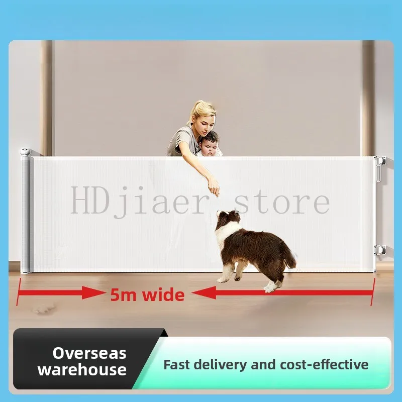 

Pet door Indoor staircase No punching Children's protective Retractable fence