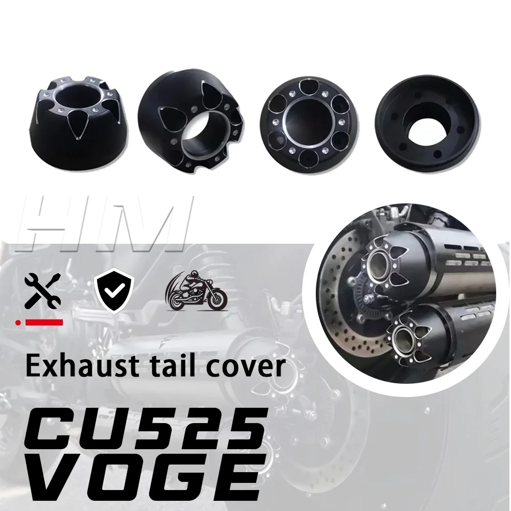 For VOGE CU525 waterproof and rustproof exhaust tail cover for cu 525 525 CU