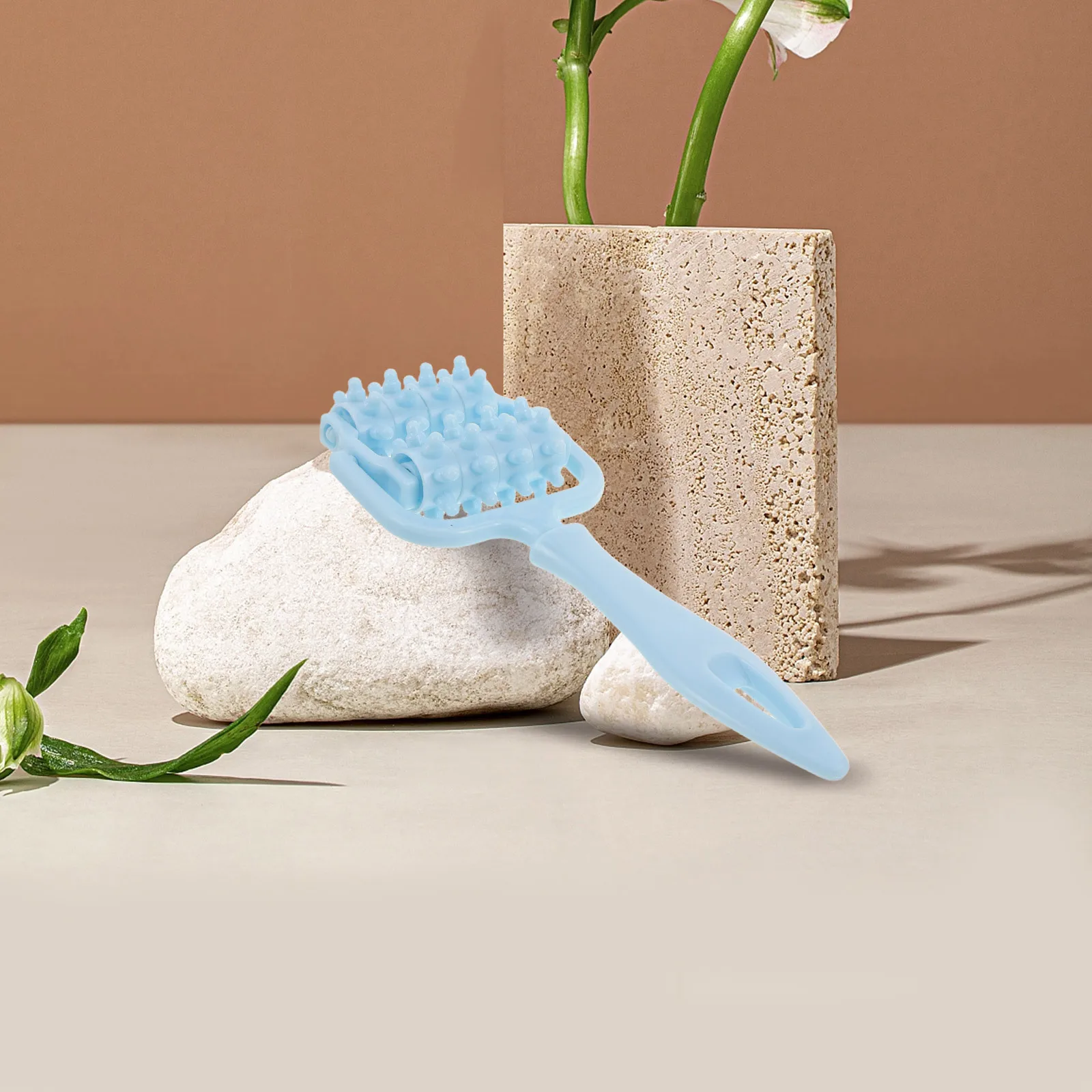 

8-Wheel Massage Roller For Full Body Portable Manual Massager Tool For Back Neck Shoulder Arm Leg Calf Handheld Muscle Relief