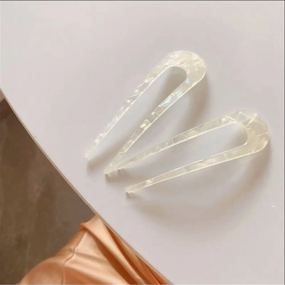 

All-match Acetate Girls Bun Maker Checkerboard Hair Stick Korean Style Headwear Female Hair Accessories U-shaped Hairpin