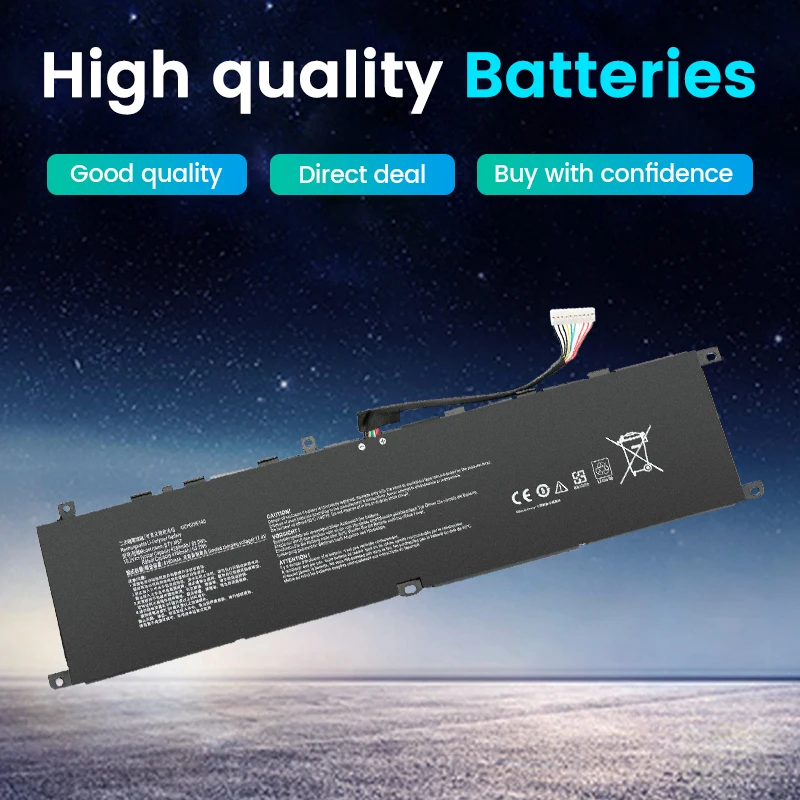 Laptop Battery BTY-M57 For MSI GP66 GP76 Leopard 10UG,10UE,11UG,11UH,10UH,11UE MS-17K3