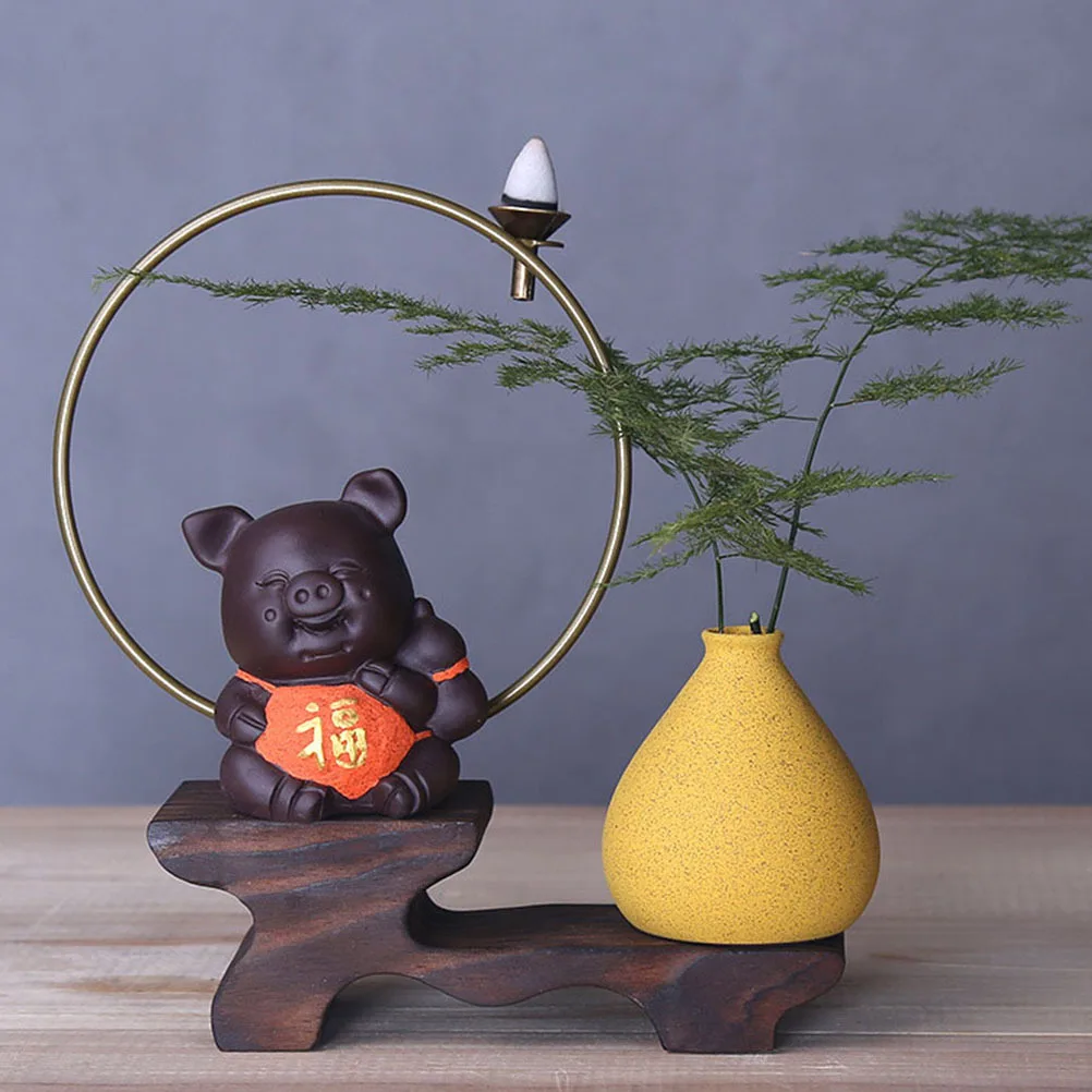 

1Pcs Small Ceramic Flower Vase Simple Style Natural Atmosphere Flower Arrangement Container for Home Furnishing