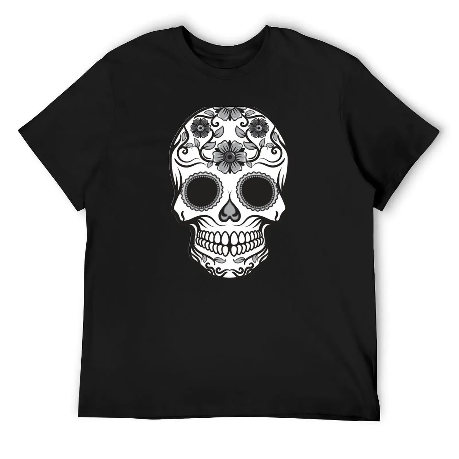 Candy Skull in Black & White T-Shirt essential t shirt oversized t shirt clothing for men