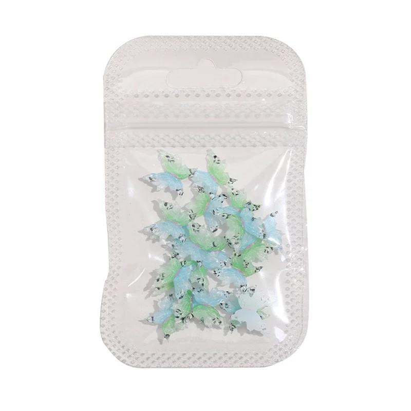 

20Pcs Cute Mini Colorful Butterflies Nail Art Resin Designer Charms DIY Craft For Nail 3D Decorations Jewelry