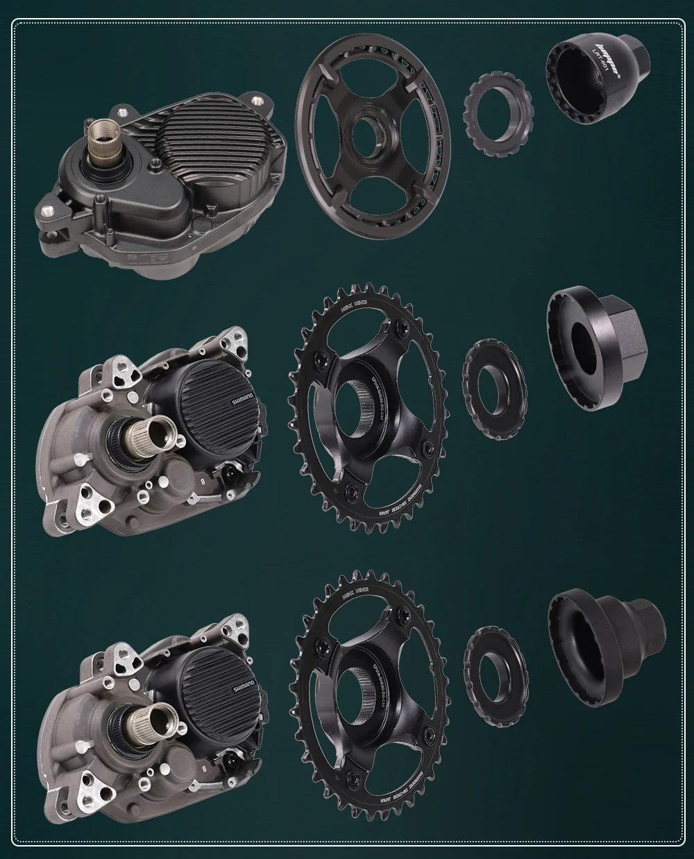 HEPPE E-Bike Motor-Sicherungsring Montage- und Demontagewerkzeug für Shimano E6100 E7000 E8000 E8050 EP8 Motor – Detail 9