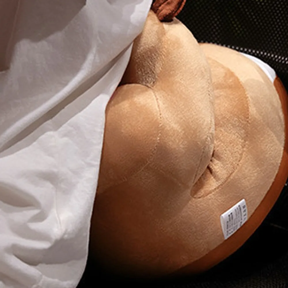 세탁 가능한 원형 카피바라 낮잠 베개 만화 얼굴을 향한 카피바라 테이블 받침 베개 부드럽고 귀여운 카피바라 봉제 베개 학교용
